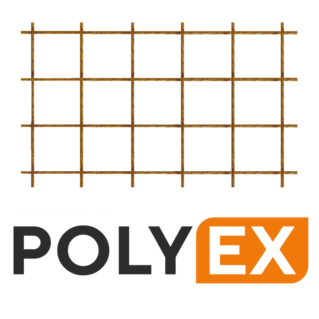 Кладкова композитна сітка 25х2 м в рулонах 50м2 PolyEx 100х100х2 мм